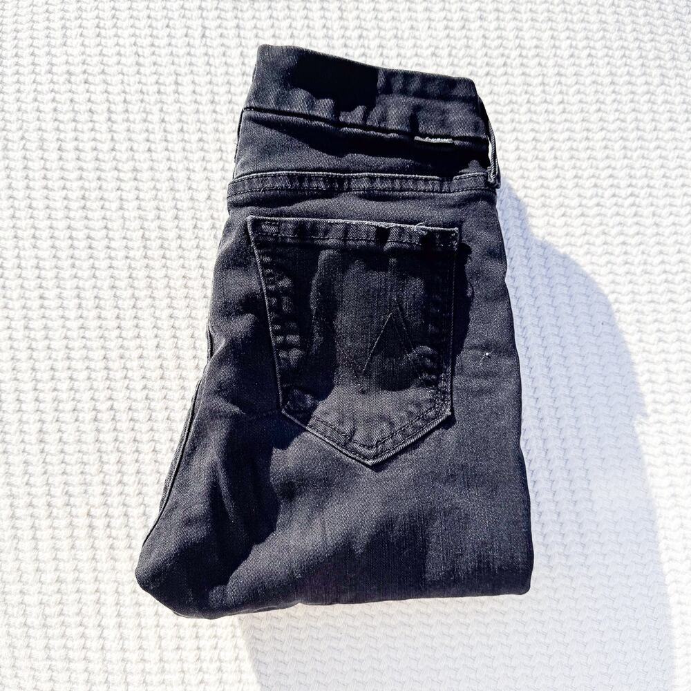 Mother The Looker Ankle Fray Not Guilty Raw Hem Zip Fly Denim Jeans SIze 25